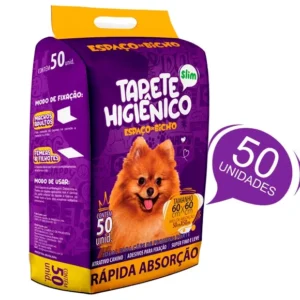 Tapete Higiênico Espaço de Bicho: 50 Unidades de Proteção e Conforto Para Seu Pet